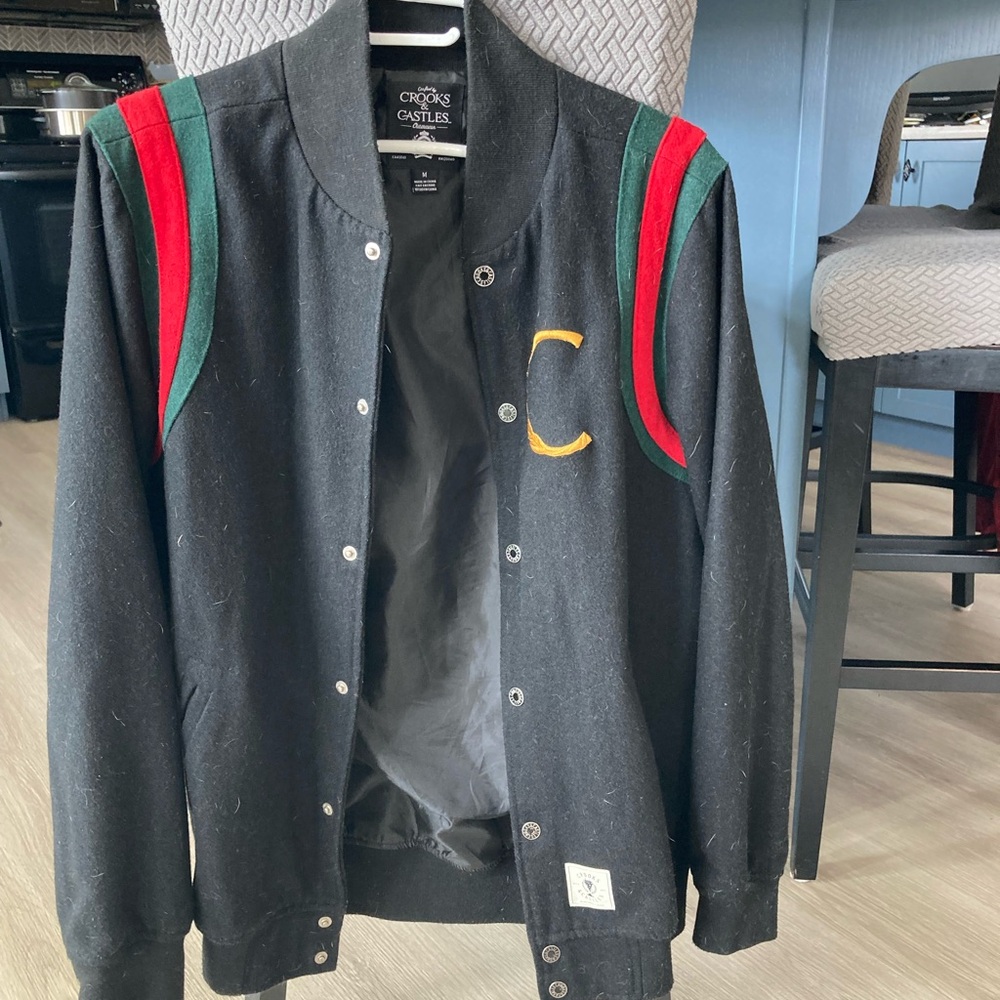 Crooks and castles varsity jacket